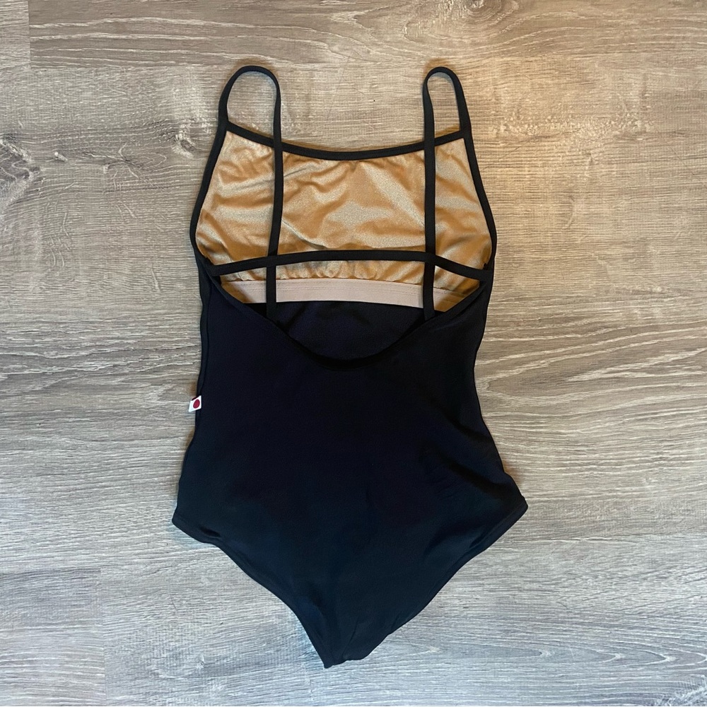 SOLD!!! Yumiko Leotard - Black Heather, Size XS
